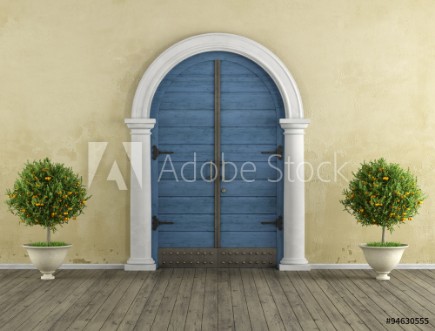 Picture of Retro Home entrance with old portal